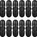 12pc 1/2 inch Drip Irrigation Coupling Fittings,ANTI-DROP Lock Barbed Irrigation Coupling For (1/2" ID x0.6-0.63" OD) Drip Tubing Drip Irrigation Fittings