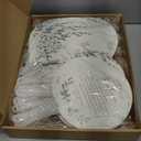 100 Pcs Wedding Hand Fans for Guests Bulk Decorative Plastic Handheld Wedding Favor Fans with Handle Thank You for Celebrating with Us for Ceremony Bridal Shower Party Decor(Leaf)