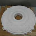 EIFHYT Primed Urethane Ceiling Medallion for Light Fixtures and Ceiling Fans, 18"OD x 4"ID x 1-1/8"P (Fits Canopies up to 7-3/4") White.