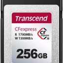 Transcend TS256GCFE820 CFexpress 820 Type B Memory Card for 4K Video Capture Ultra-Fast Transfer Speed of 1700 MB/s