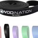 WOD Nation Pull Up Assistance Bands (10-175lbs Band) - Best for Pullup Assist, Chin Ups, Resistance Bands Exercise, Stretch, Mobility Work & Serious Fitness - 41 inch Straps (Black)