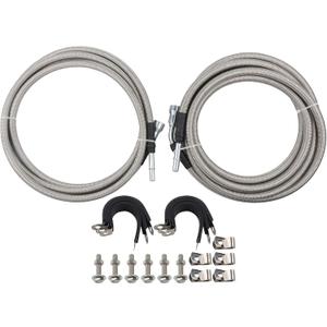 MUCO Stainless Fuel Line kit QFF0004SS Flexible Braided Lines Stainless Steel Compatible with Chevy Silverado 1500 Crew Cab/Short/Long Bed V8 Gas Engine 2004 2005 2006 2007 Quick Fix Kit CrewCab