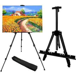 RRFTOK Easel Stand for Sign and Painting: Art Portable Adjustable Metal Tripod Easels for Display Height from 17 to 66 Inch -Canvas Stand for Table-Top/Floor Paint for Artists Adult Holder or Teen