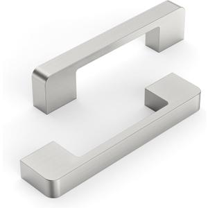 KNOKLOCK 10 Pack 3.75 Inch(96mm) Kitchen Cabinet Handles Brushed Satin Nickel Cabinet Pulls Kitchen Cabinet Hardware Drawer Pulls for Cupboard Wardrobe