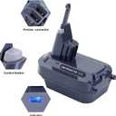 Dyson V8 Battery Adapter for Milwaukee M18 18V Battery Convert to for Dyson V8 SV10 Animal Motorhead Handheld Vacuum Cleaner Converter (only Adapter)
