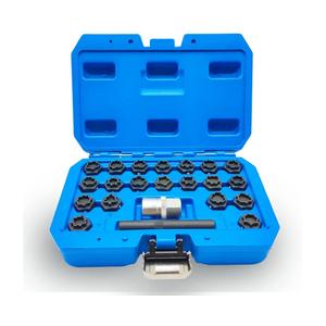 22PCS Wheel Lock Nut Key Kit - Compatible with Audi 2002-2012, Anti-Theft Lug Nut Removal Tool & Screw Remover