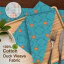 2 x RUVANTI Cloth Napkins Set of 6 Cotton 100%, 18x18 Inches Napkins Cloth Washable, Soft, Absorbent. Cotton Napkins for Parties, Christmas, Thanksgiving, Weddings, Dinner Napkins Cloth - Combo