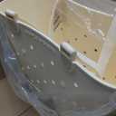 Simple Modern Extra-Large Beach Bag | Waterproof Getaway Rubber Tote with Zipper Pocket for Travel, Pool, Boat, Groceries, Sports | Cream