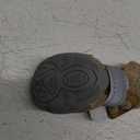 QUMY 4PCS Dog Shoes for Small Dogs, Hot Pavement Summer Puppy Dog Boots & Paw Protectors with Soft Anti-Slip Rubber Sole, Mesh Breathable Dog Booties for Hardfloors, Walking Running Khaki Size 1