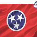 Tennessee State Flag 2x3 Double Sided- Heavy Duty 3ply Tennessee TN State Flags Super Durable 2 Rows Stitched Edge Canvas Header with 2 Brass Grommets