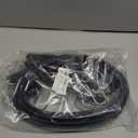 KJE 20Pack (15", 21", 31") Rubber Bungee Cords with S Hooks - Quality EPDM, Heavy Duty Black Bungee Straps, Ideal for Outdoor Tie Downs, Securing Tarps, Canvases, Cargo in Cold Hot Climates