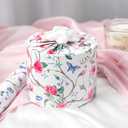 2 x Retrify Pink Flowers Wrapping Paper Roll - 17 Inches x 32.8 Feet Mini Roll Cute Butterfly and Polka Dots Gift Wrap Paper for Mother's Day, Wedding, Birthday, Baby Shower, Holiday