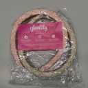 Tweed Plaid Padded Headbands for Women, Girls, Teens (Pink and Beige, 2 Pack)