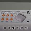 Electric Foot Warmer,Fast Heating Pad with Jade Stones for Men and Women Foot, Back,Shoulder Pain Relief,Infrared Heating pad, Detachable Cover, Auto Off for Home Under Desk