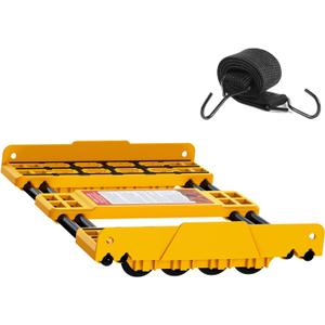 Heavy-Duty Adjustable Dolly Cart with Elastic Strap Expands Up to 36" Wide, Supports Up to 2000 lbs for Moving Appliances, Furniture & Construction Materials with All-Terrain Durability