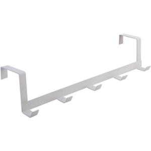 Coat Clothes Hanger, Versatile 5-Hook Design Punch-Free Wall Mounted Over Door Hook for Kitchen