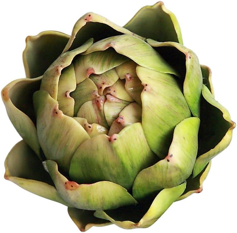 Artificial Artichoke Vegetables Wedding Party Home Decor Set of 6 (Large, Green)