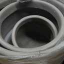 Kante 15.3"+11.6"+8.2" Dia Round Concrete Planter, Large Outdoor Indoor Planter Pots Containers with Drainage Holes and Rubber Plug for Home Garden Patio, Weathered Concrete