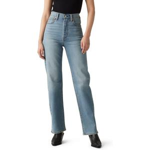 Levi's Women's Ribcage Straight Full Length Jeans, Ringing Bells (Stretch), 27