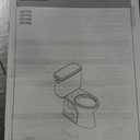 TOTO Drake Two-Piece Elongated 1.28 GPF Universal Height TORNADO FLUSH  Toilet with 10 Inch Rough-In, CEFIONTECT, and SoftClose Seat, WASHLET+ Ready, Cotton White - MS776124CEFG.10#01