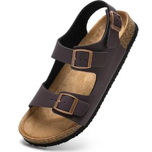 Torotto Womens Sandals with Cork Footbed Open Toe Adjustable Webbing Athletic Slides Sandals for Walking | Beach | Indoor Outdoor