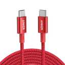 Anker USB C to USB C Cable, Type-C Charging Cord Fast Charge(10FT,100W), for iPhone 17 Series, MacBook and More(Red)
