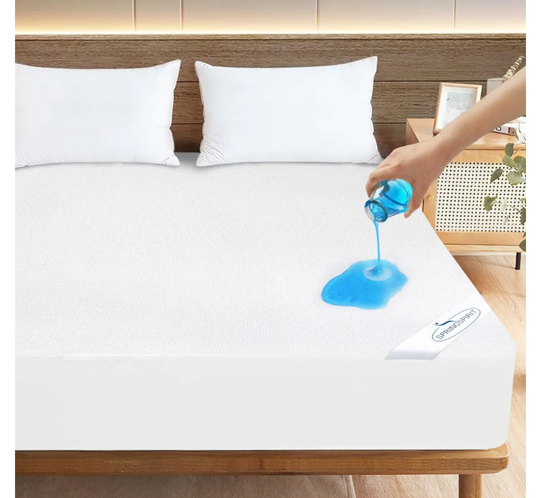 Queen Mattress Protector Waterproof Cover Absorbent Fitted Sheet up - 18'' Deep Pocket Mattress Cover Queen Size Bed Sheets, Terry Machine Wash Protection Mattress Protector