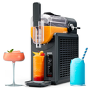 Merrysun Slushie Machine 88 oz with Dust Cover 7in1 Slushy Machine for Home, No Ice Needed, AutoClean, LED Display, Frozen Drink Maker for Margaritas, Cocktails, Milkshake, Smoothies