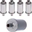 Midline Valve 6J363-5 Steam Radiator Air Vent; Heat Regulator Valve; Straight Mount; 1/4 in. MIP; Chrome Plated Steel (3 Pack)