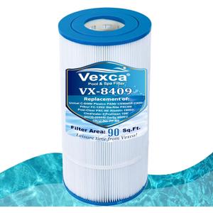 Vexca C900 Pool Filter Cartridge Replacement for Unicel C-8409, Filbur FC-1292, Pleatco PA90, Hayward C900, CX900RE,Sta-Rite PXC95, Ultral-B6, 90 Sq.Ft, 1 Pack