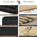 Large Bulletin Board, Foldable 60x36 Inches Cork Board Alternative, Large Felt Board Decorative Pin Board for Wall, Foldable Photo Board Self-Adhesive Vision Board with 36 Pushpins Black