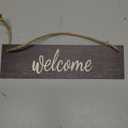 Wooden Welcome Sign Disco Glass Door Decor Rustic Welcome Sign for Front Door, Porch, Entryway
