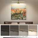 Antique Bronze Picture Lights for Wall Hardwired LED Picture Frame Light Dimmable Painting Lights for Wall Portrait Artwork 23.62 inch 14W Warm White