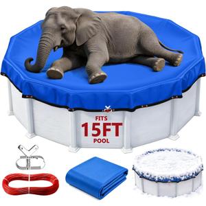 15FT Round Winter Pool Cover Heavy Duty Pool Covers for Above Ground Pools