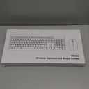 Wireless Keyboard and Mouse Combo, Full Size Silent Ergonomic Keyboard and Mouse, Long Battery Life, Optical Mouse, 2.4G Lag-Free Cordless Mice Keyboard for Computer, Mac, Laptop, PC, Windows (Black)