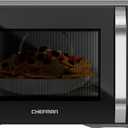 Chefman MicroCrisp Countertop Digital Microwave Oven, Unique "Cook & Crisp" Power Combo, 1.0 Cu Ft, Dual-Cook 1000W Microwave + 1500W Crisper, 6 Touch Presets, Digital Display, Stainless Steel Handle (1.1 Cu. Ft - MicroCrisp)