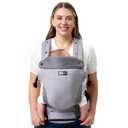 Momcozy Newborn Baby Carrier - Ergonomic, Cozy and Lightweight Carrier for 7-24lbs, Adjustable Neck Support with Sunshield, Breathable Airmesh Perfect for Summer Outing, Light Purple