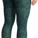 Aoxjox High Waisted Workout Leggings for Women Tummy Control Buttery Soft Yoga Metamorph Deep V Pants 26" (Cloud Dark Green, Small)