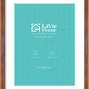 LaVie Home 22 x 28 Picture Frame Brown Poster Frame,Display Pictures 18x24 with Mat or 22x28 Without Mat, Stable and Sturdy Frame and Polished Plexiglass, Suitable for wall decoration（1 Pack）