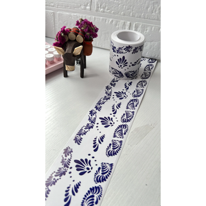 Talavera White and Blue Bulletin Board Frame 3" x 36"