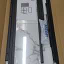 Pamray 32 Inch Small Computer Desk with Shelves, Home Office Desk with Headphone Hook for Bedroom, Study Writing PC Table for Small Spaces, Marble