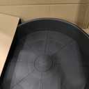 2 Pack of 22 inch Plant Saucer, 3.6" Depth Tray, Large Deep Heavy Duty Saucers for Pots, Garden Plastic Flower Plant Trays for Indoors Outdoor (Black)