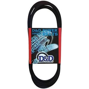 D&D PowerDrive 3L290 V Belt, 3L, Rubber, 3/8" x 29" OC Set of 2