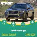 26" 18" 16" Windshield Wiper Blades Replacement for Subaru Outback 2020 2021 2022 2023 2024 2025 Premium All Weather Front Rear Wipers Set - OEM Quality (Pack of 3)