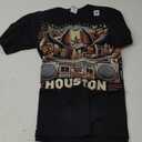 Houston Cowboy Rap T-Shirt | Men Women XS - 6XL | Graphic T-Shirt (Small, Black)