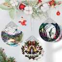 Stained Glass Bell Ornament - Christmas Tree Decorations, Ornaments for Tree, Holiday Gifts