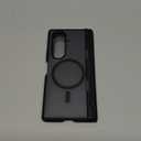 MOBOSI for Samsung Galaxy Z Fold 7 Case with Privacy Screen Protector, [Compatible with Magsafe], [Built-in Kickstand & Full Body Hinge Protection] Magnetic Slim Phone Case for Z Fold7, Jet Black