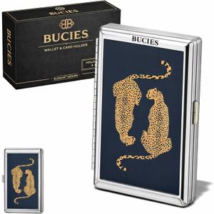 Vintage Card Holder, Vintage-Style Versatile Card & Cash Case, Metal Cases, Vintage Metal Card Holder/Wallets (#J)