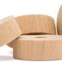 1-1/2-inch Diameter Slab Wooden Wheel for Craft, 1/4-inch Hole, 1/2-inch Thick, Pack of 50 Wooden Hobby Wheel for Model, by Woodpeckers