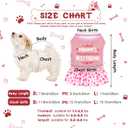 6 Pack Girl Dog Clothes Pet Dress Shirt Female Cute Dog Sundress Puppy Christmas Apparel Clothes Outfits with Ruffles for Pets Cats(Small)